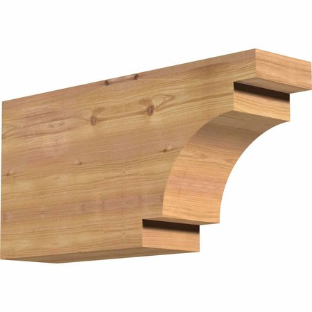 EKENA MILLWORK Mediterranean Smooth Rafter Tail, Western Red Cedar, 5 1/2"W x 12"H x 24"L RFT06X12X24MED00SWR